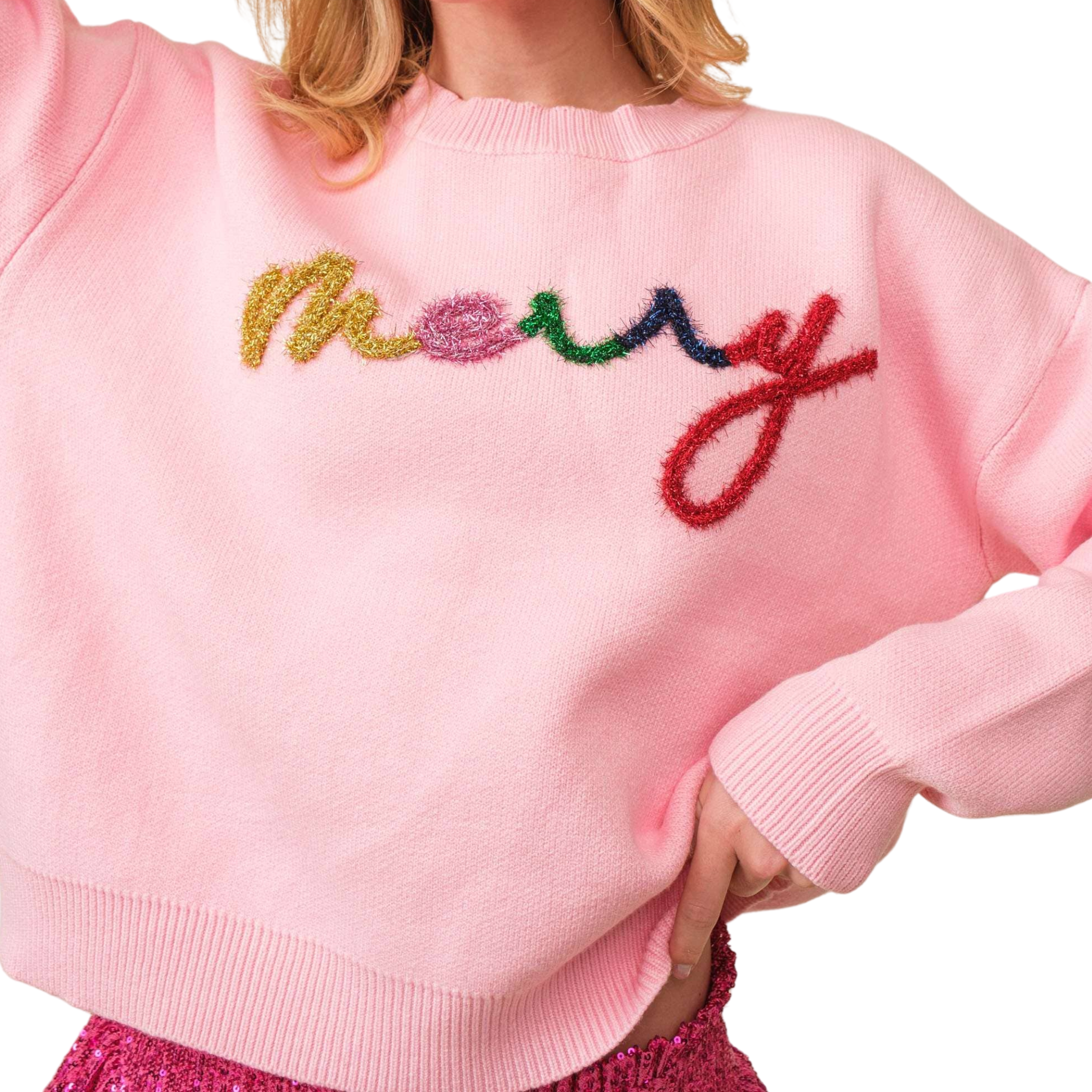 Merry Letter Christmas Sweater