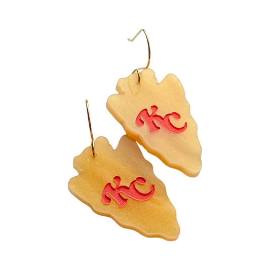 KC Arrowhead Acrylic Dangles