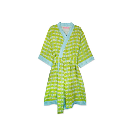 Bathrobe - Butterfly Garden Green