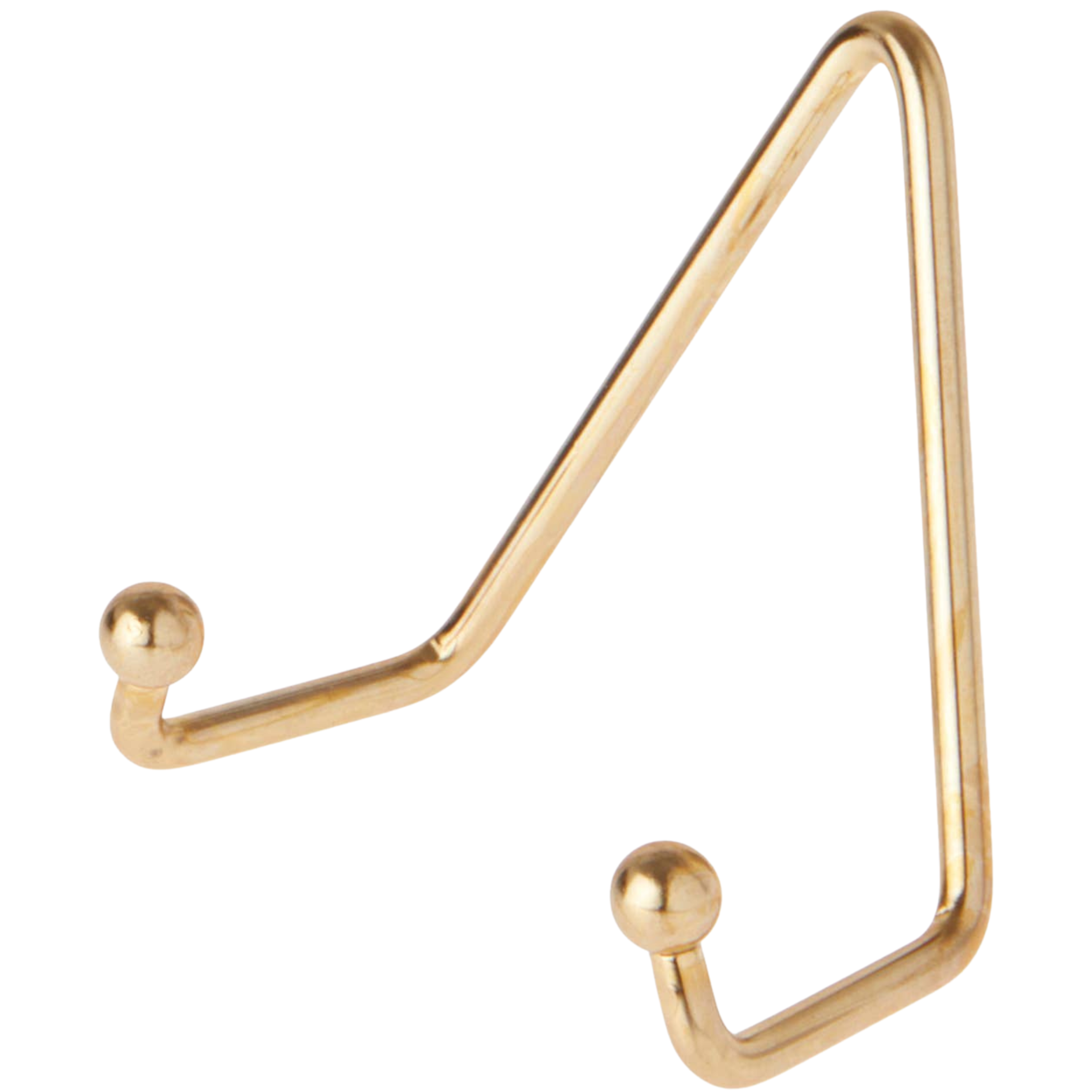 Shiny Gold Wall Mount Plate Hanger: 3.5" x 3.25" x 1.75"