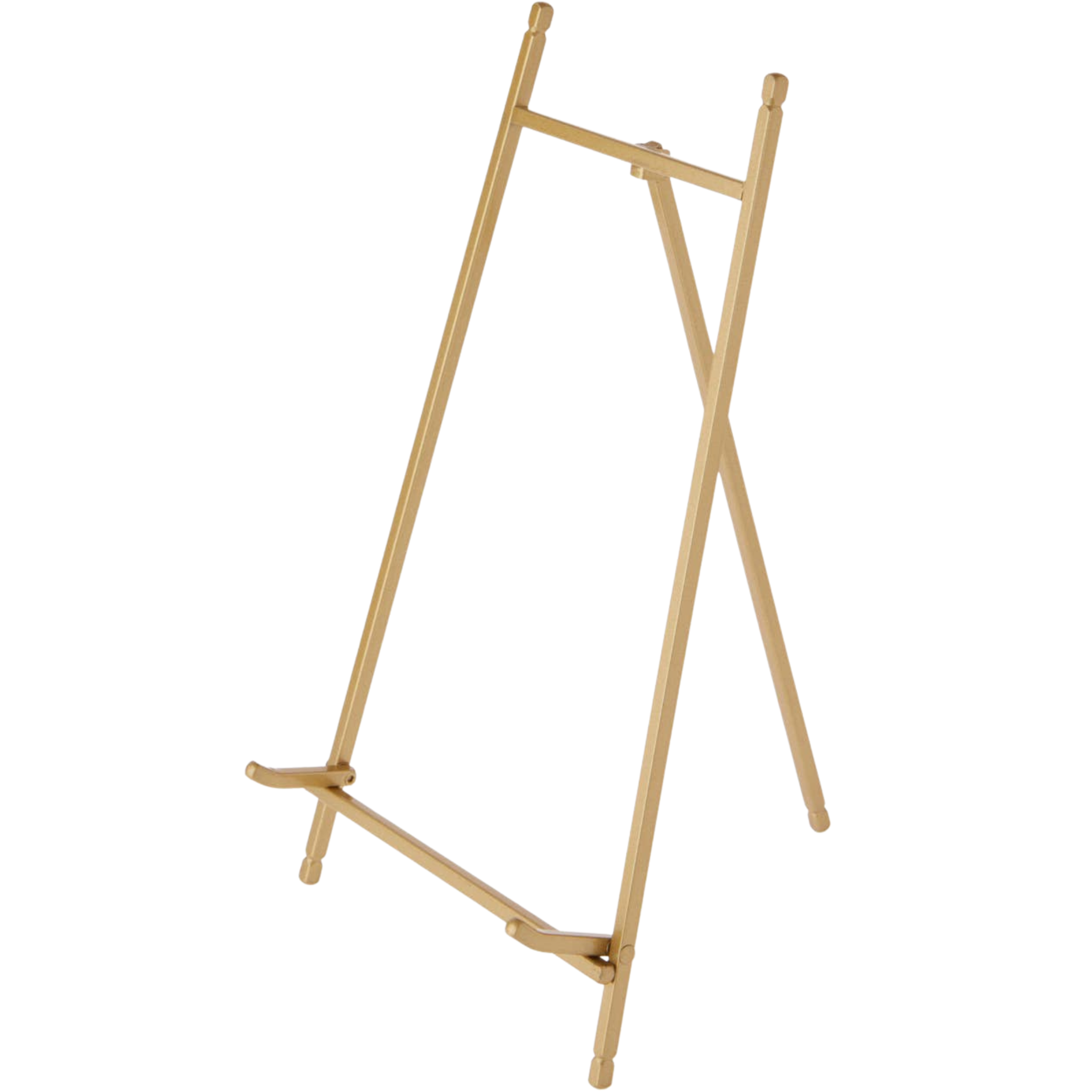 Satin Gold Metal Easel – 12" Display Stand
