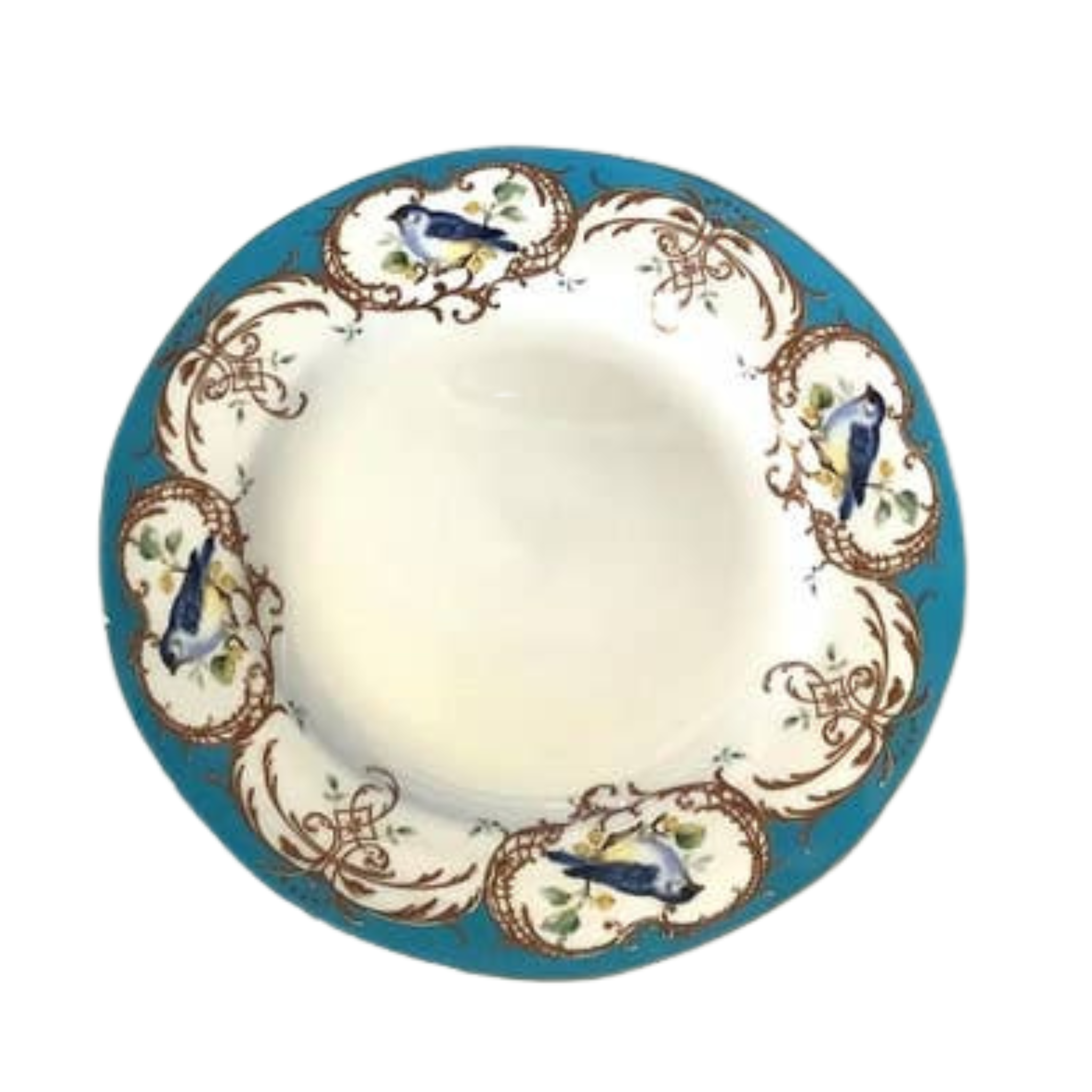 Songbird Teal Turquoise Side Plate – 8"