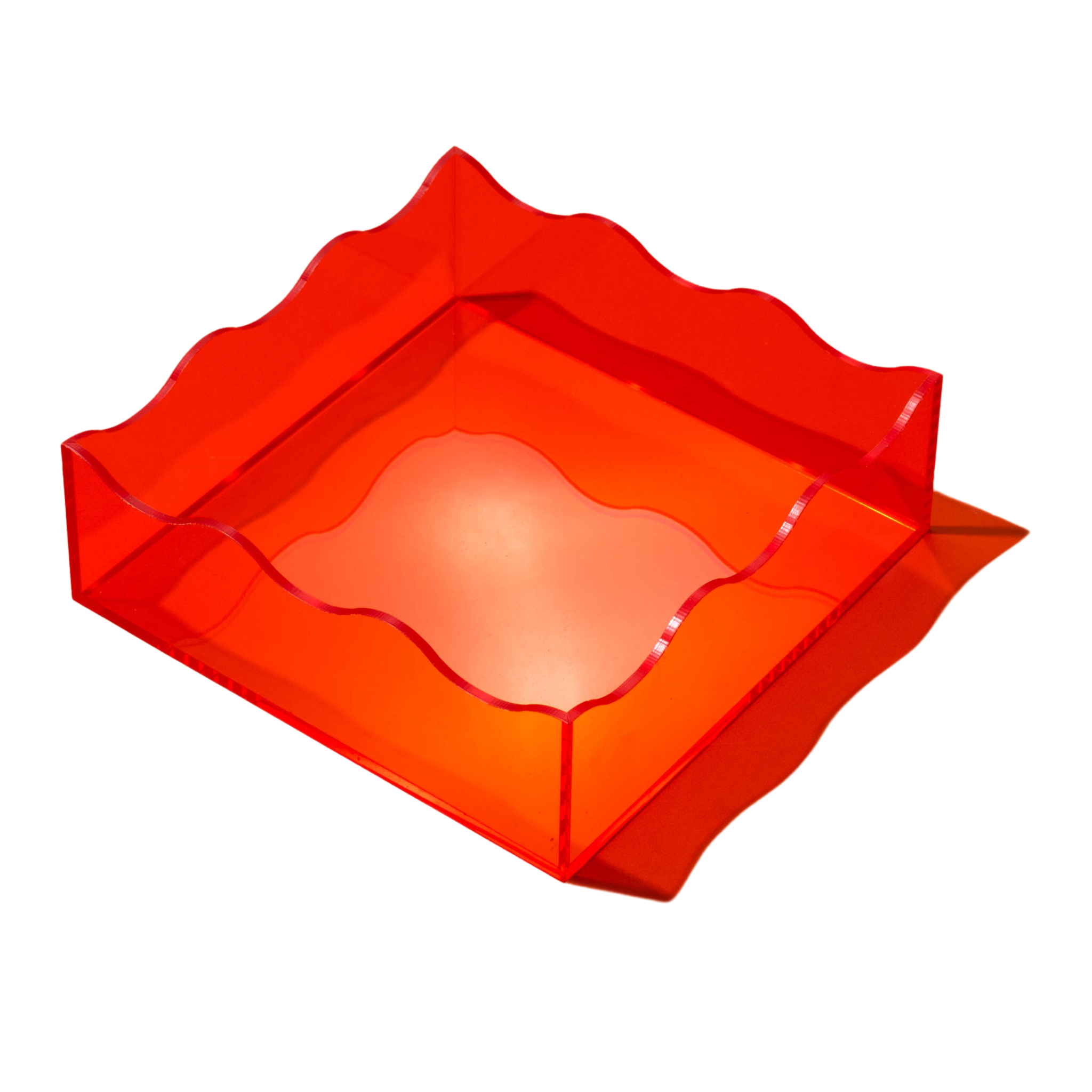 Wavy Tray - Square - Orange