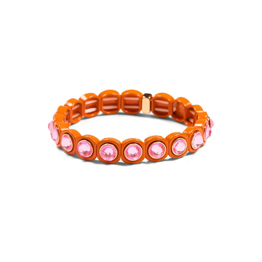 Aspen Jewel Bracelet | Orange + Pink