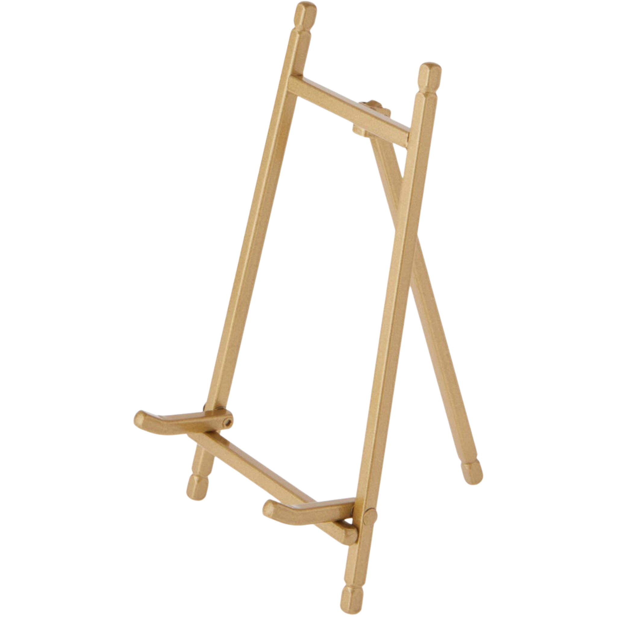 Satin Gold Metal Easel – 7" Display Stand