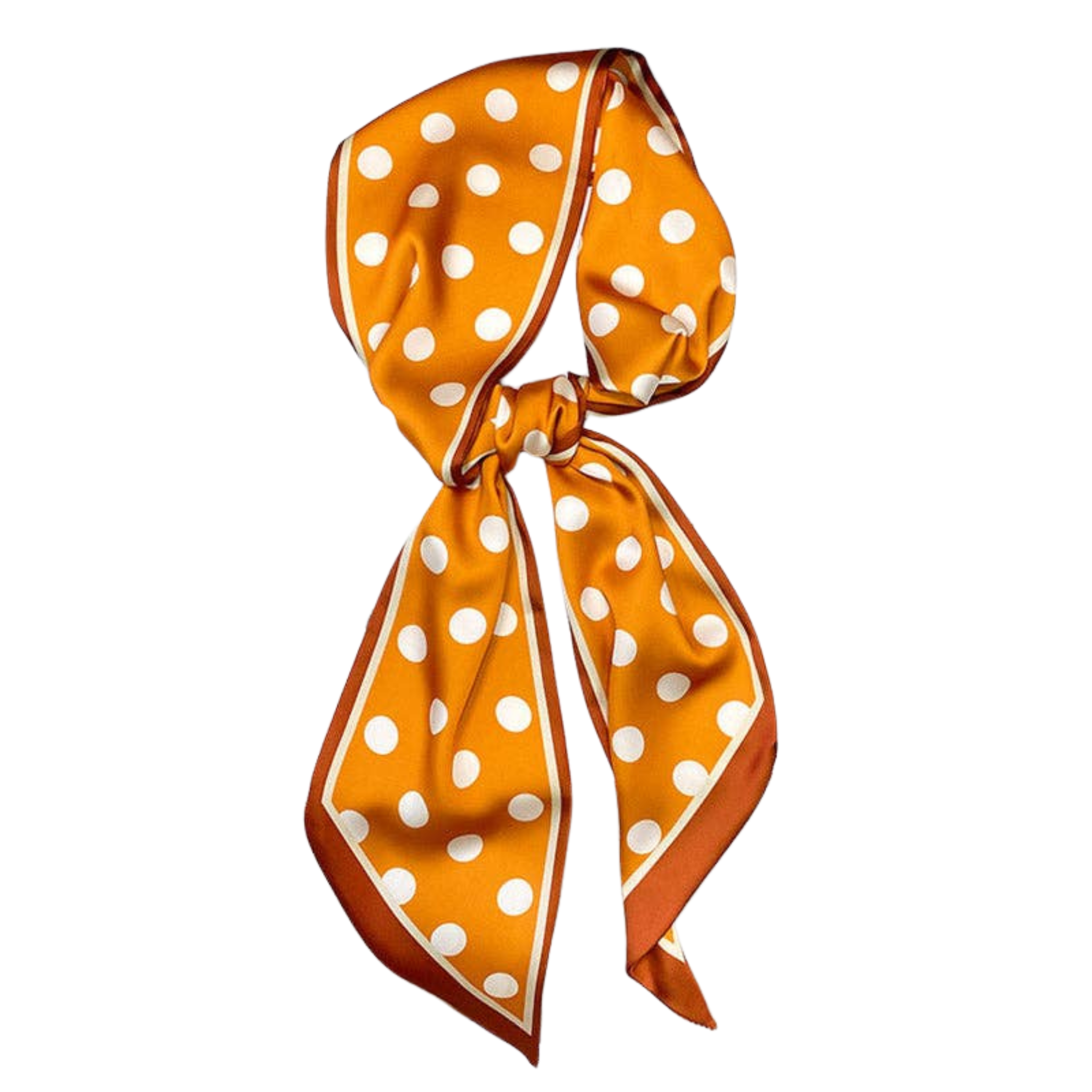 Vintage Polka-Dot Striped Printed Scarf | Ginger