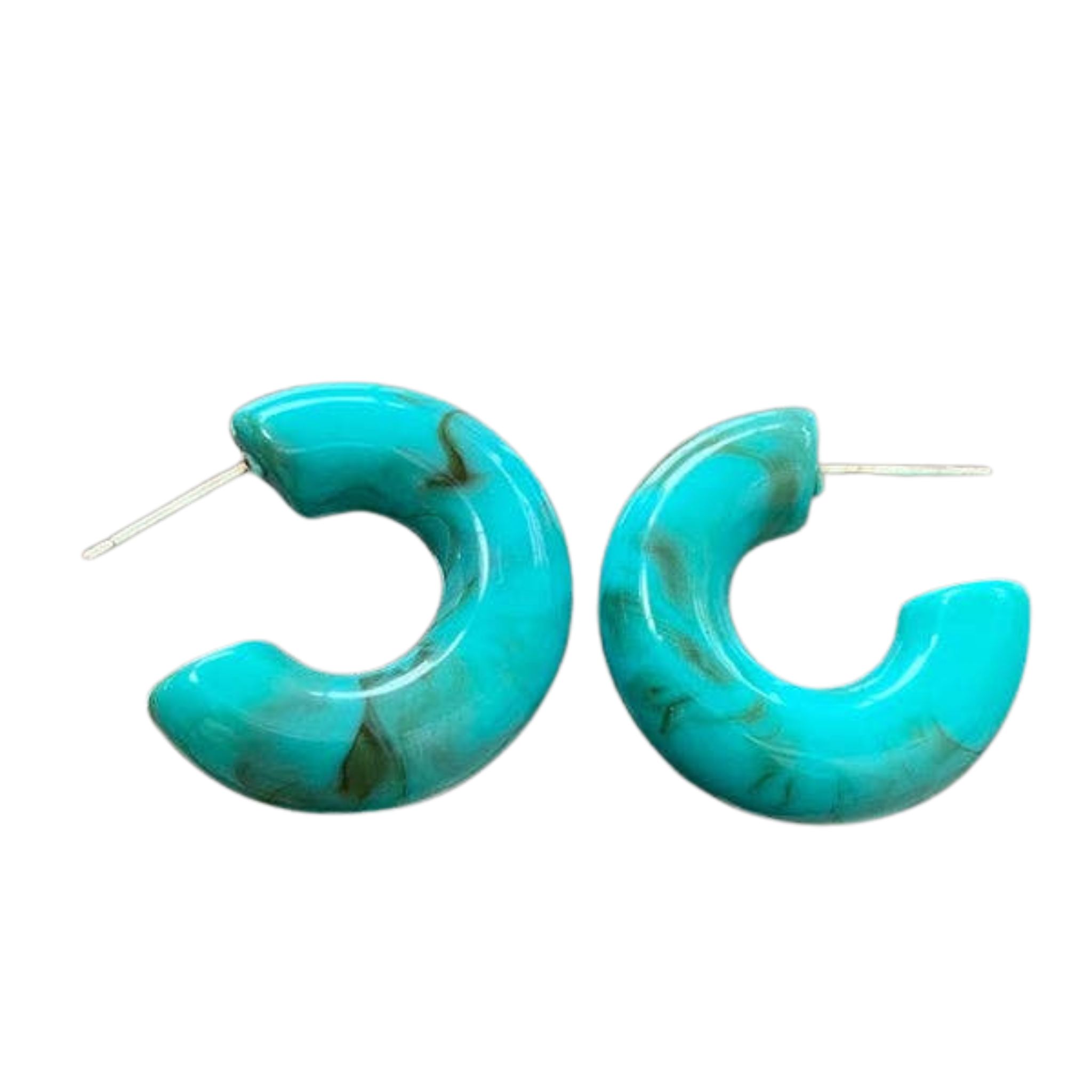 Simple Chic Acrylic Geometric Earrings | Blue