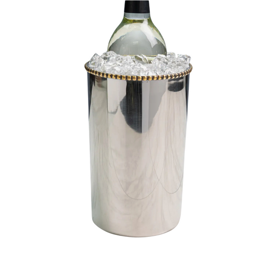 Gold Beaded Bottle Holder