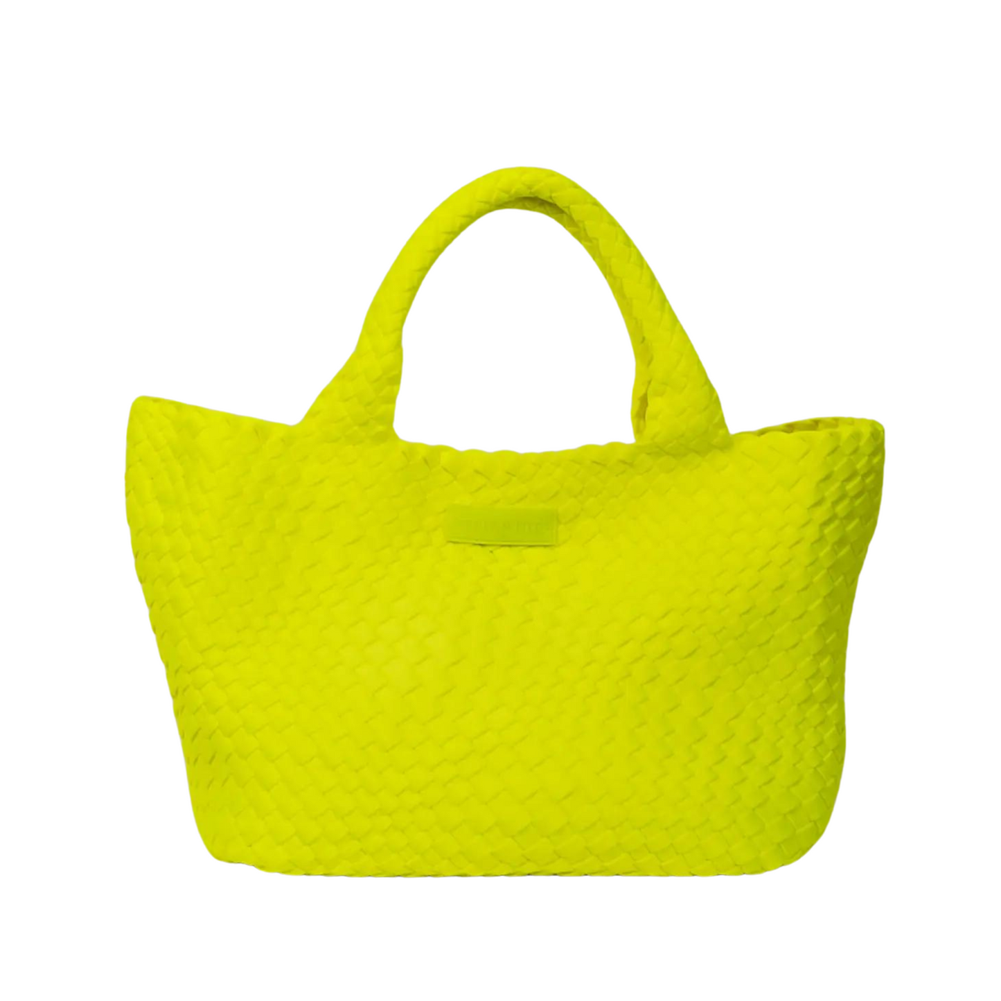 Neon Yellow Woven Tote