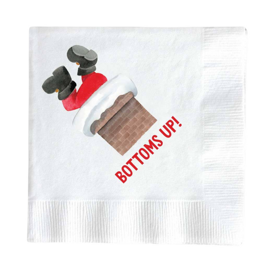 Bottoms Up Christmas Napkins