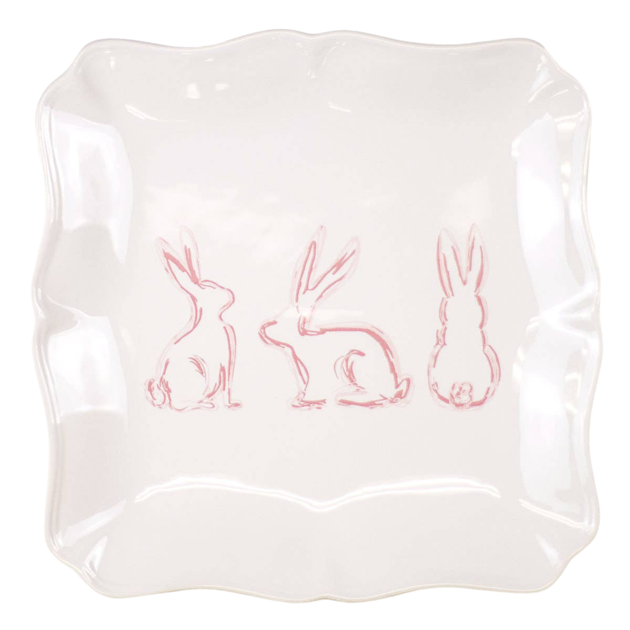 Lily Belle  Bunny Square Platter