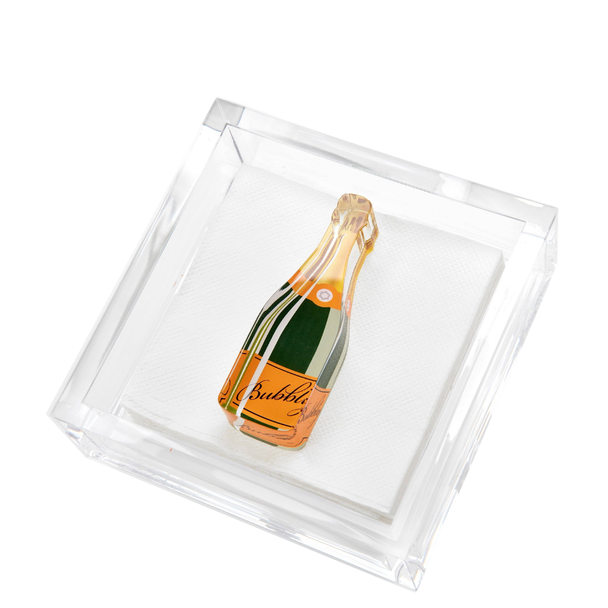 Weighted Cocktail Napkin Holder | Bubbly