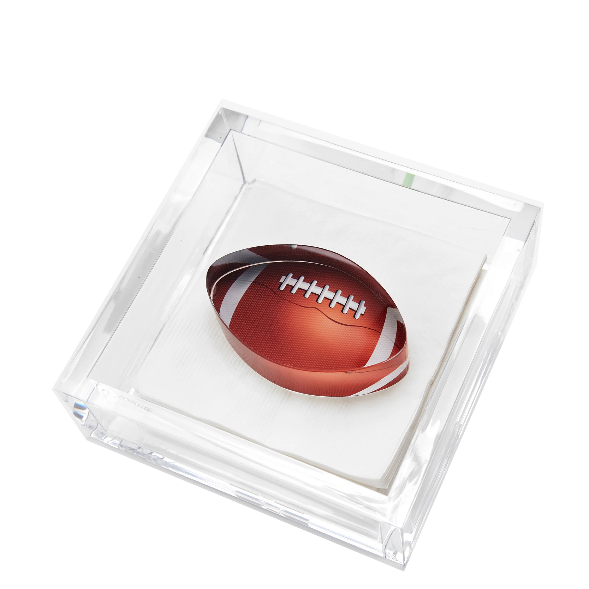 Weighted Cocktail Napkin Holder | Football