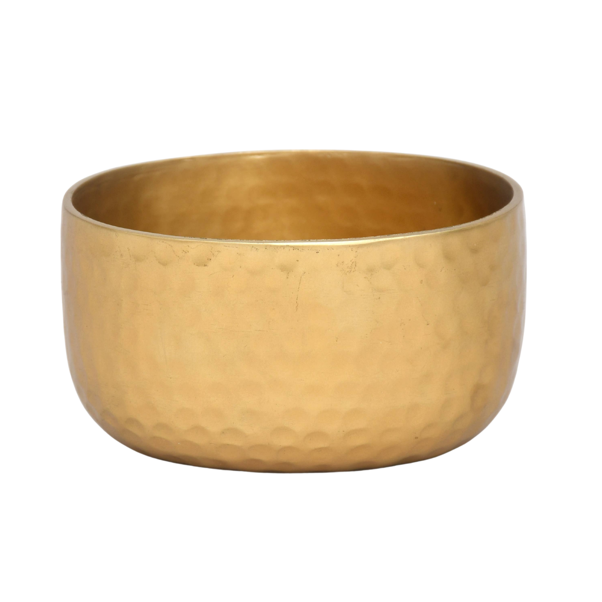 Alum Gold Oval Hammered Bowl