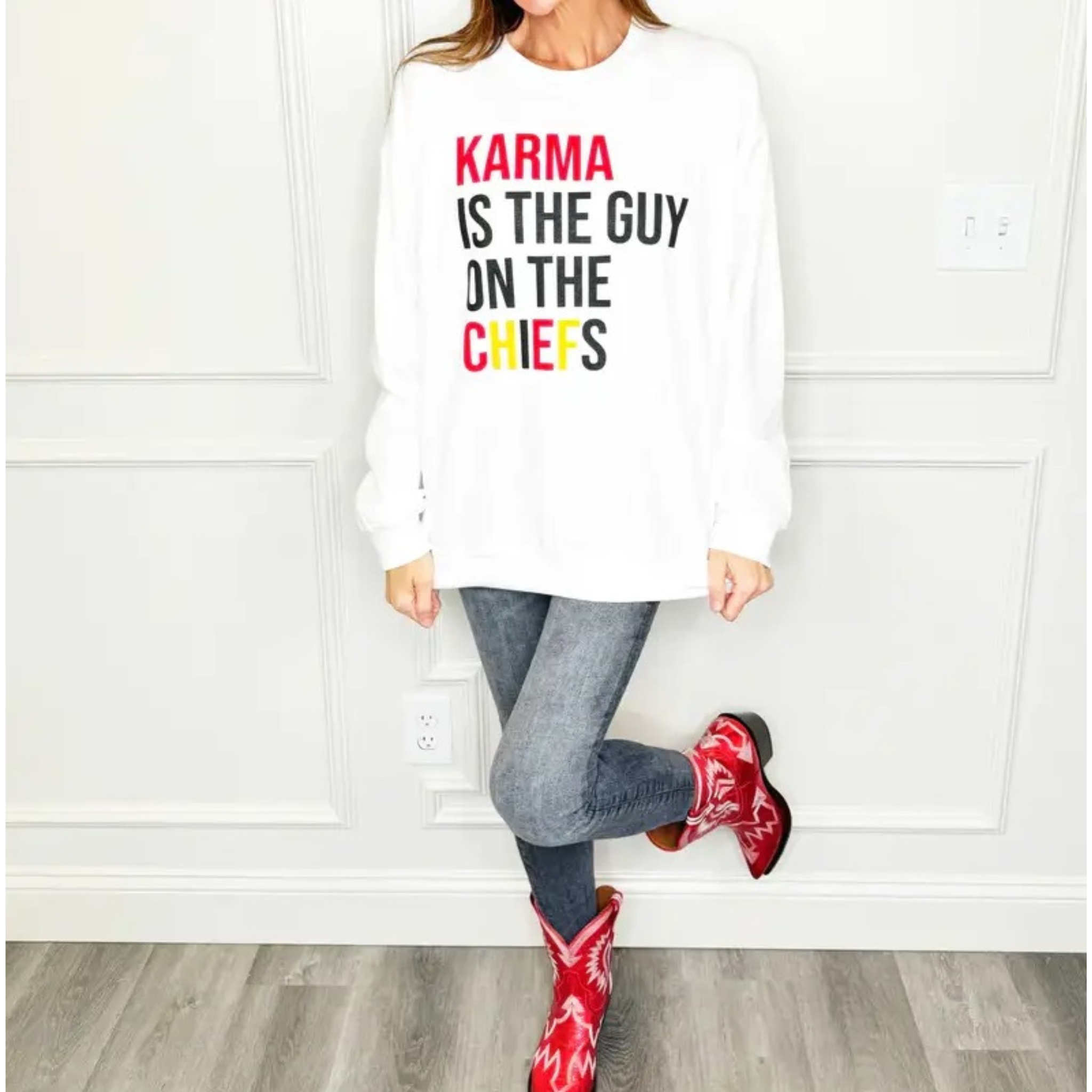 Karma is the Guy On The Chiefs Sweatshirt