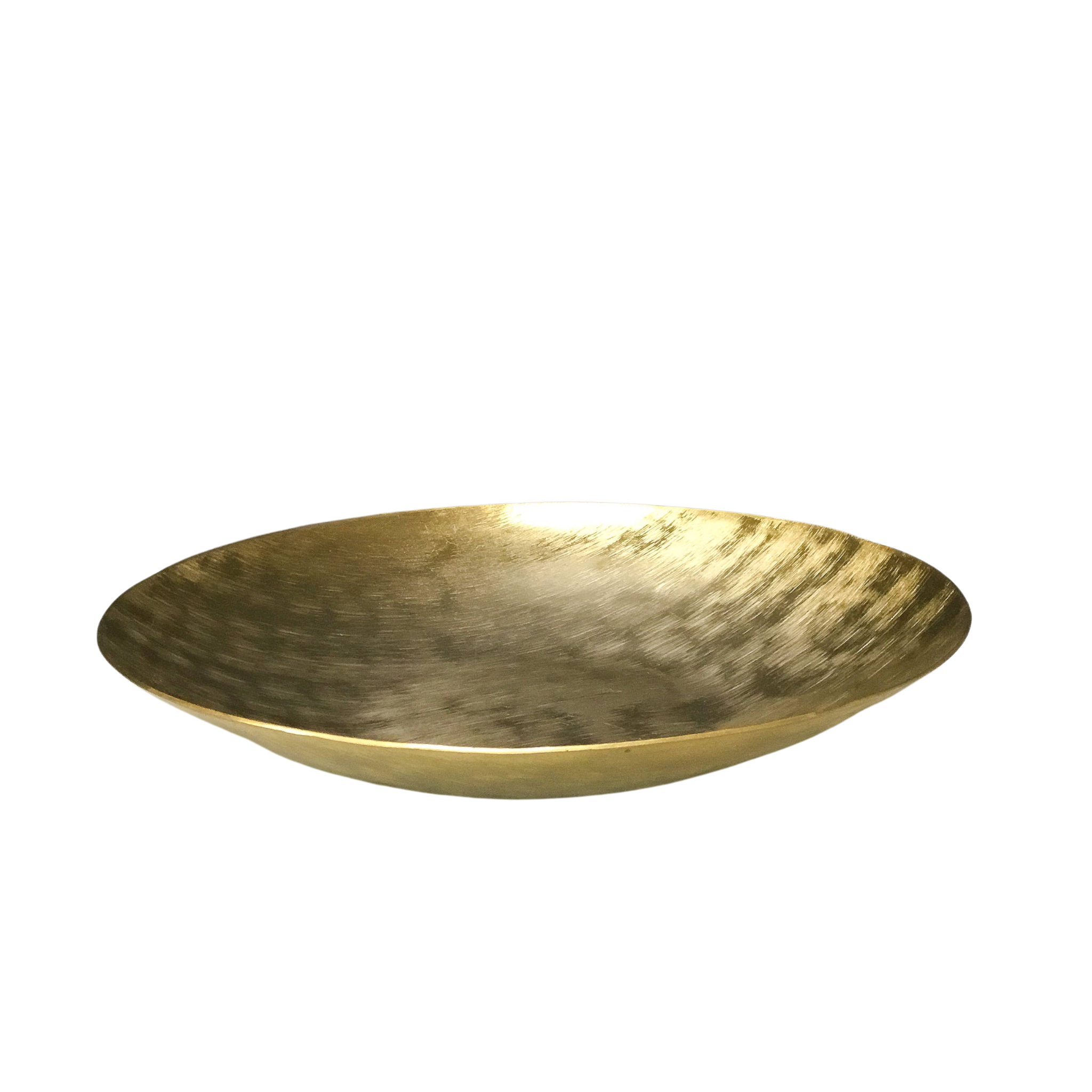 Gold Etched Shallow Bowl