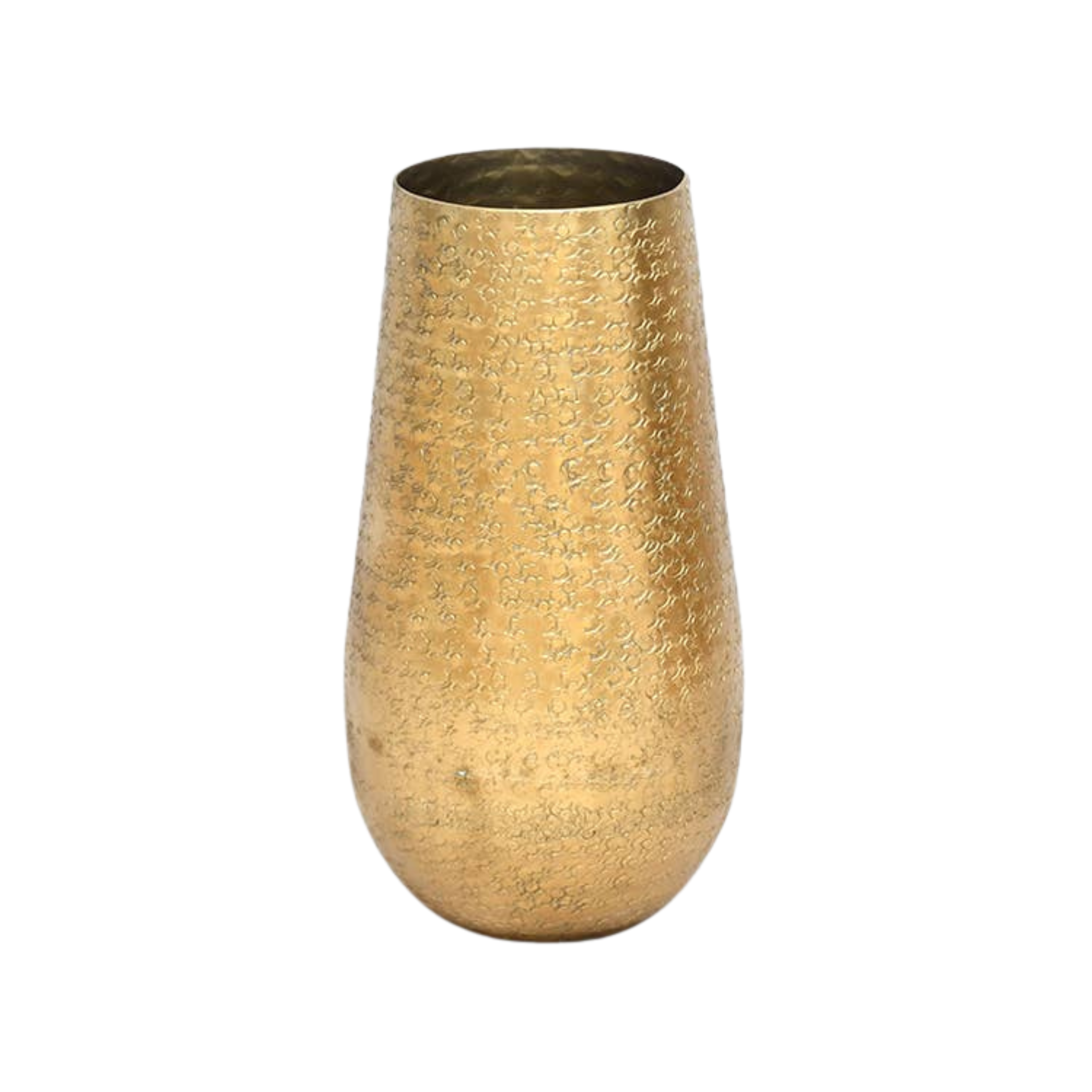 Alum Gold Hammered Vase - Large