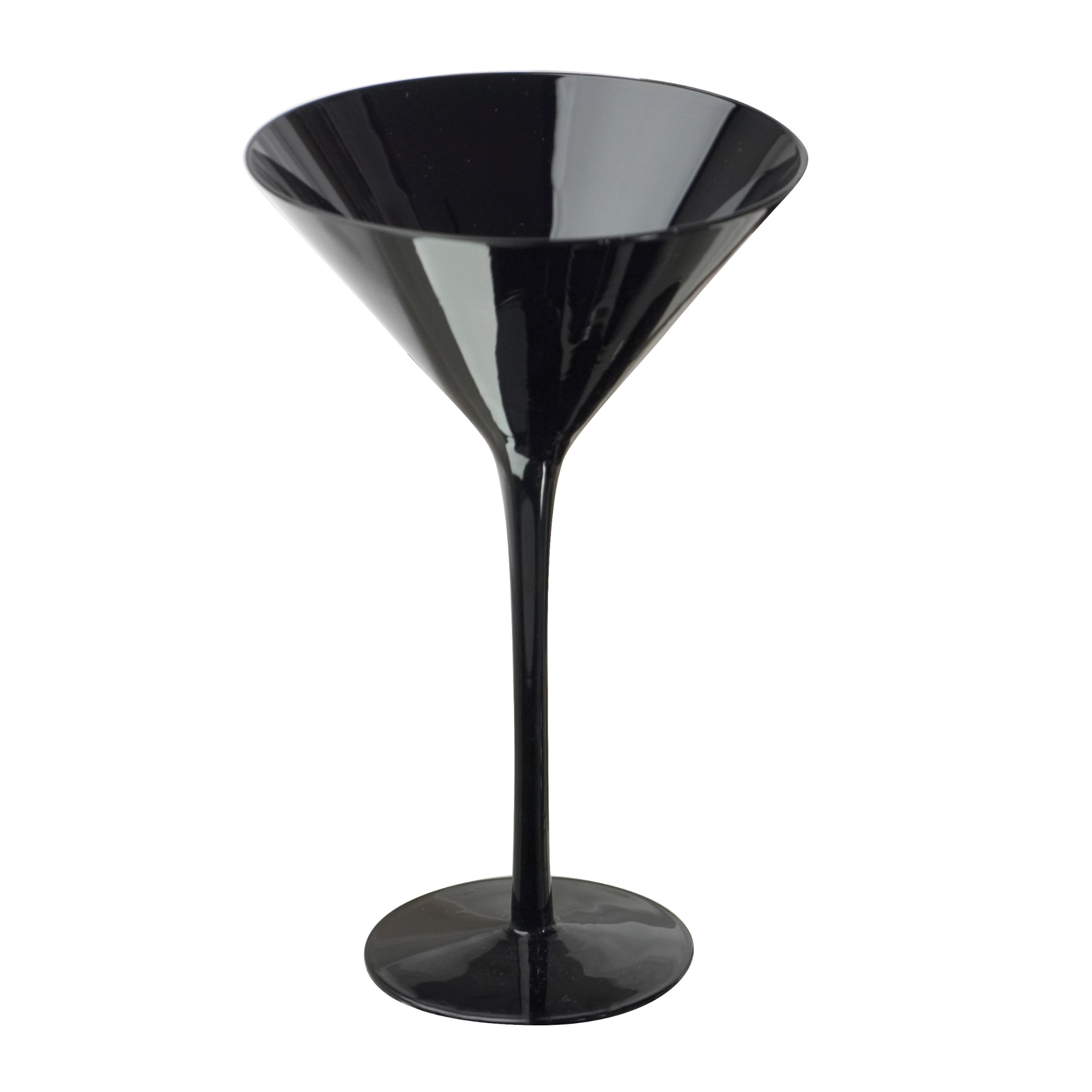 Black Martini Glass