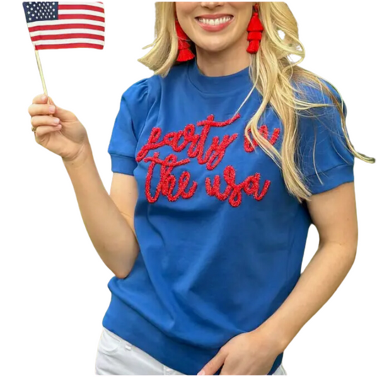 Party In The USA Glitter Shirt