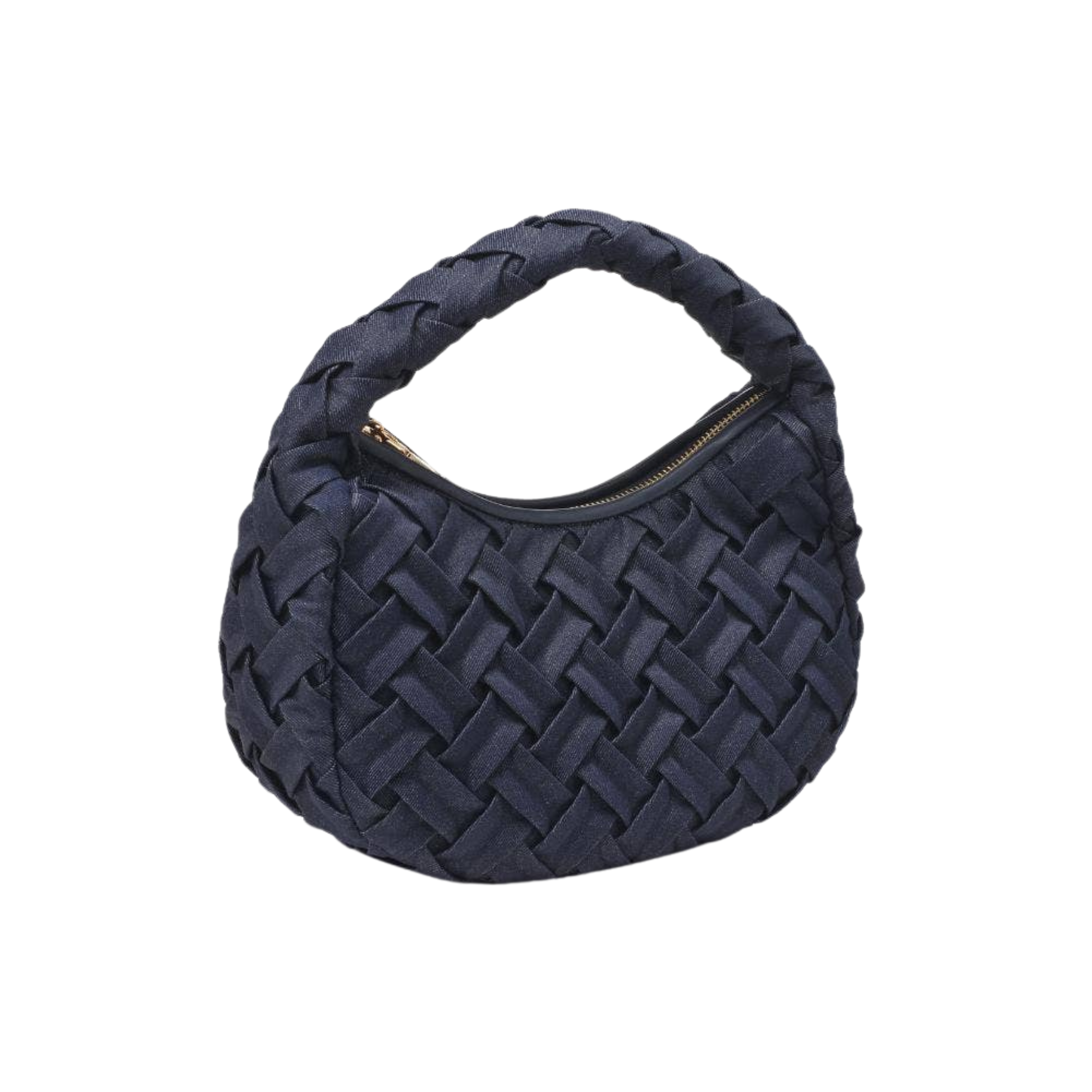 Noreen Woven Clutch | Denim