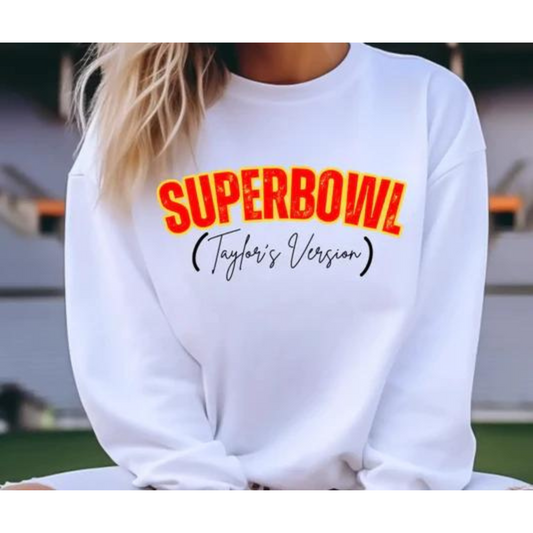 Superbowl (Taylor's Version) Crewneck in Ash Gray