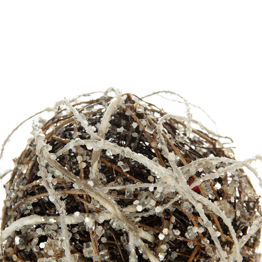 Iced Twig Ball | 5"