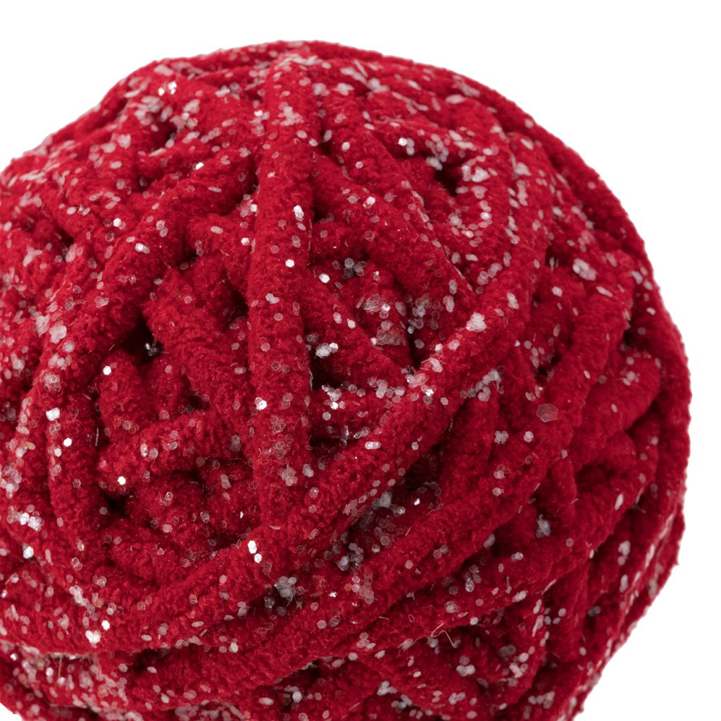 Red Yarn Ball Ornament | 4"