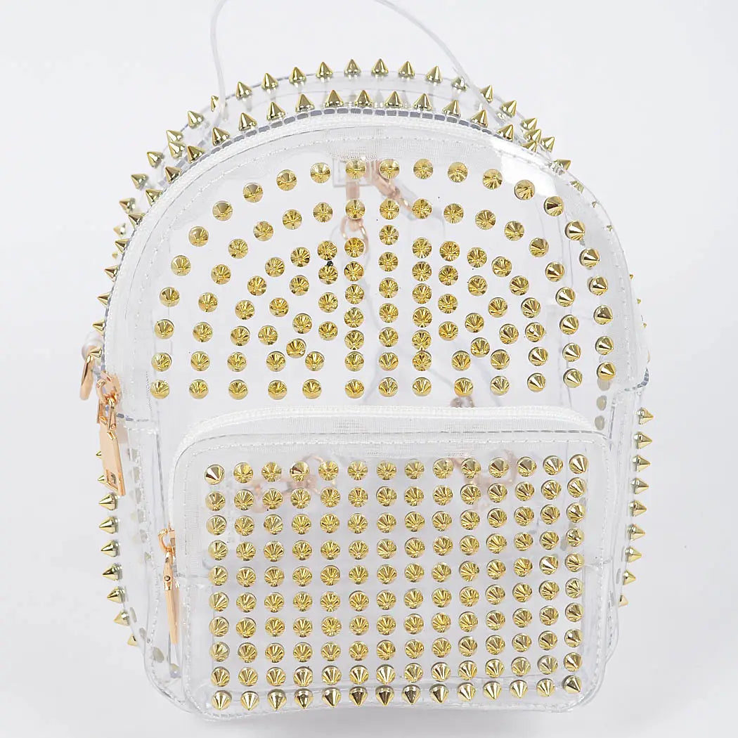 Studded Clear Backpack