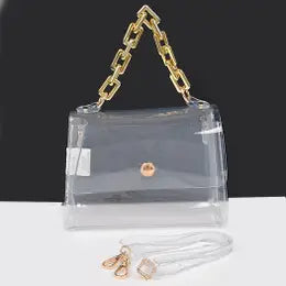 Clear Big Chain Bag