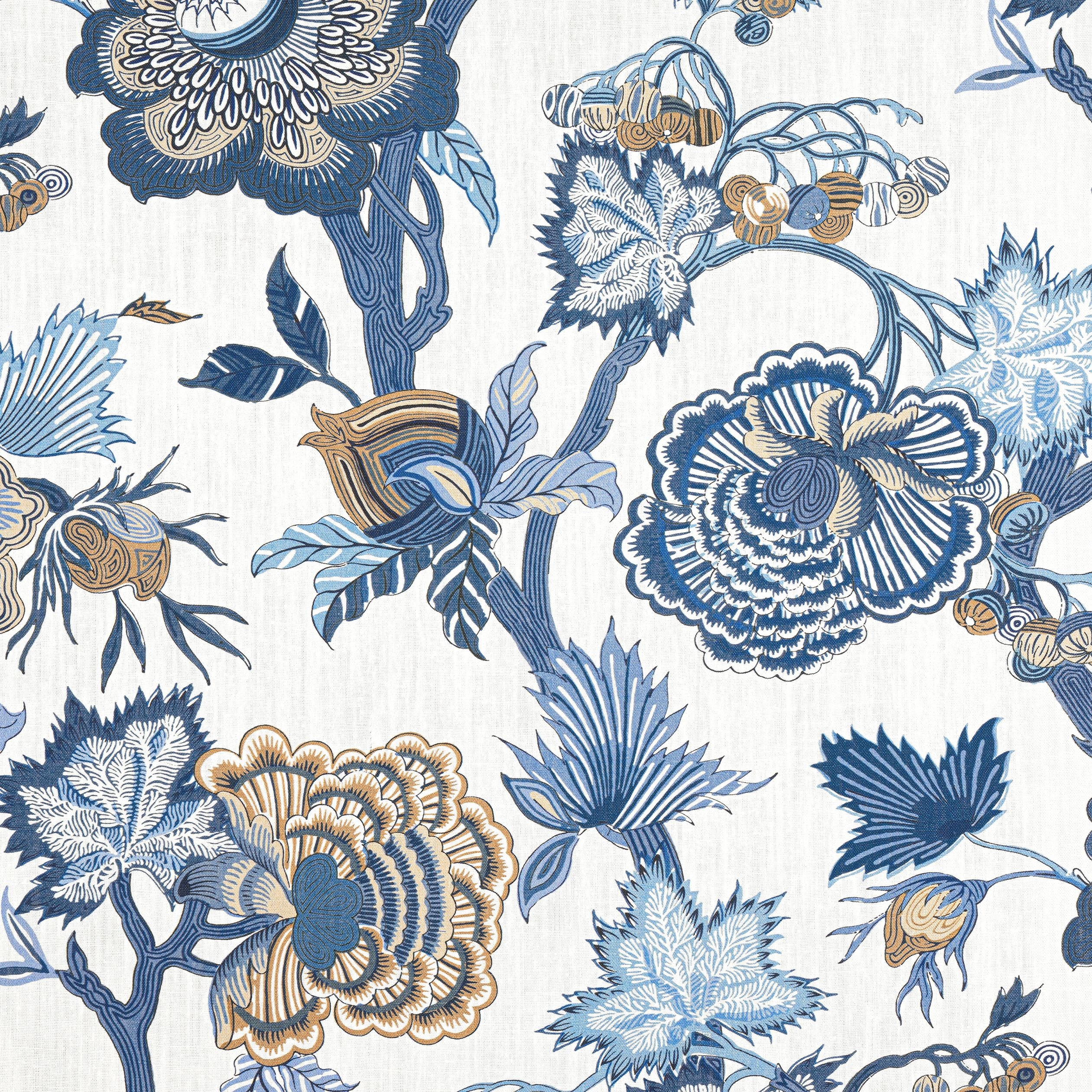 Indienne Jacobean Thibaut Wallpaper - Double Roll