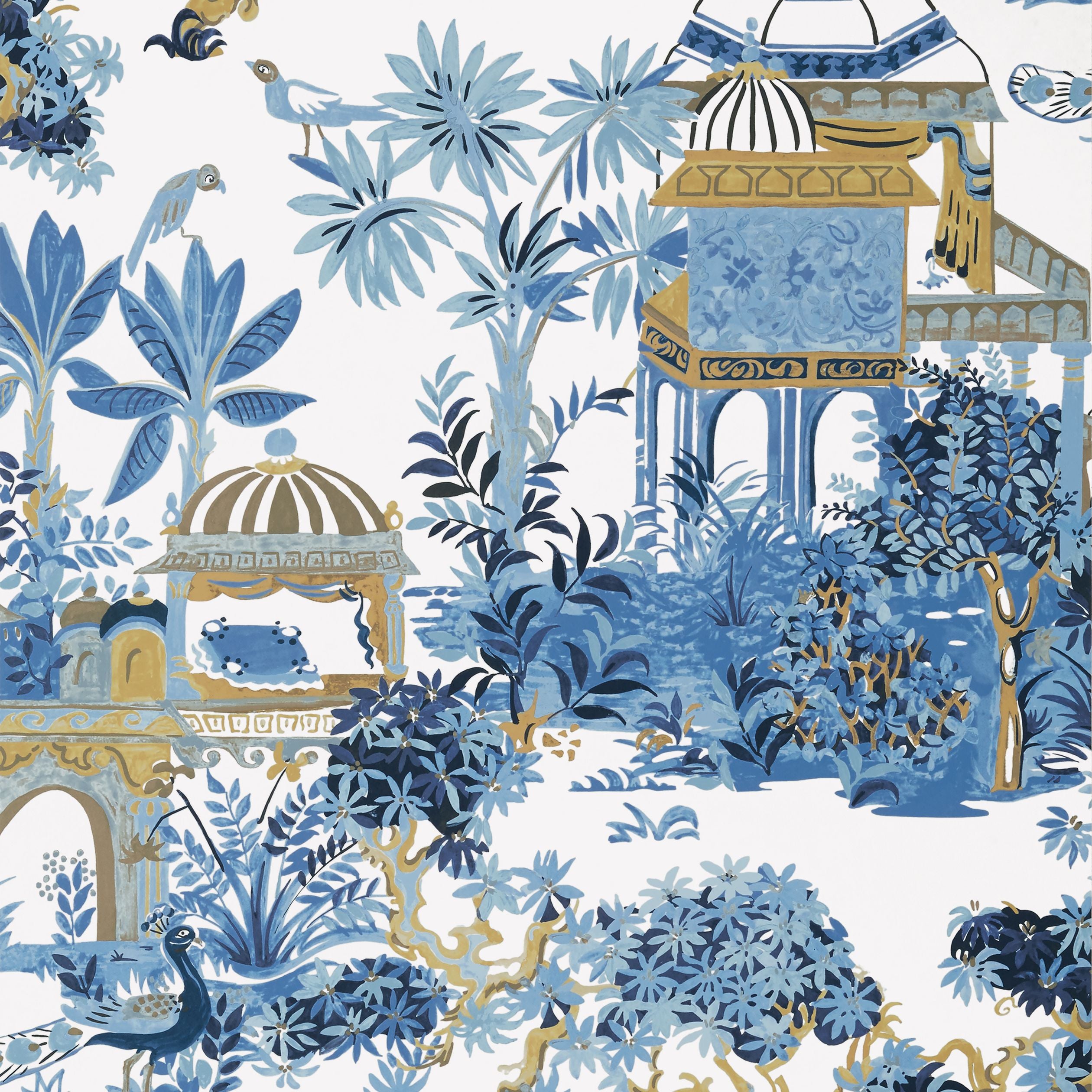 Mystic Garden Thibaut Wallpaper - Double Roll