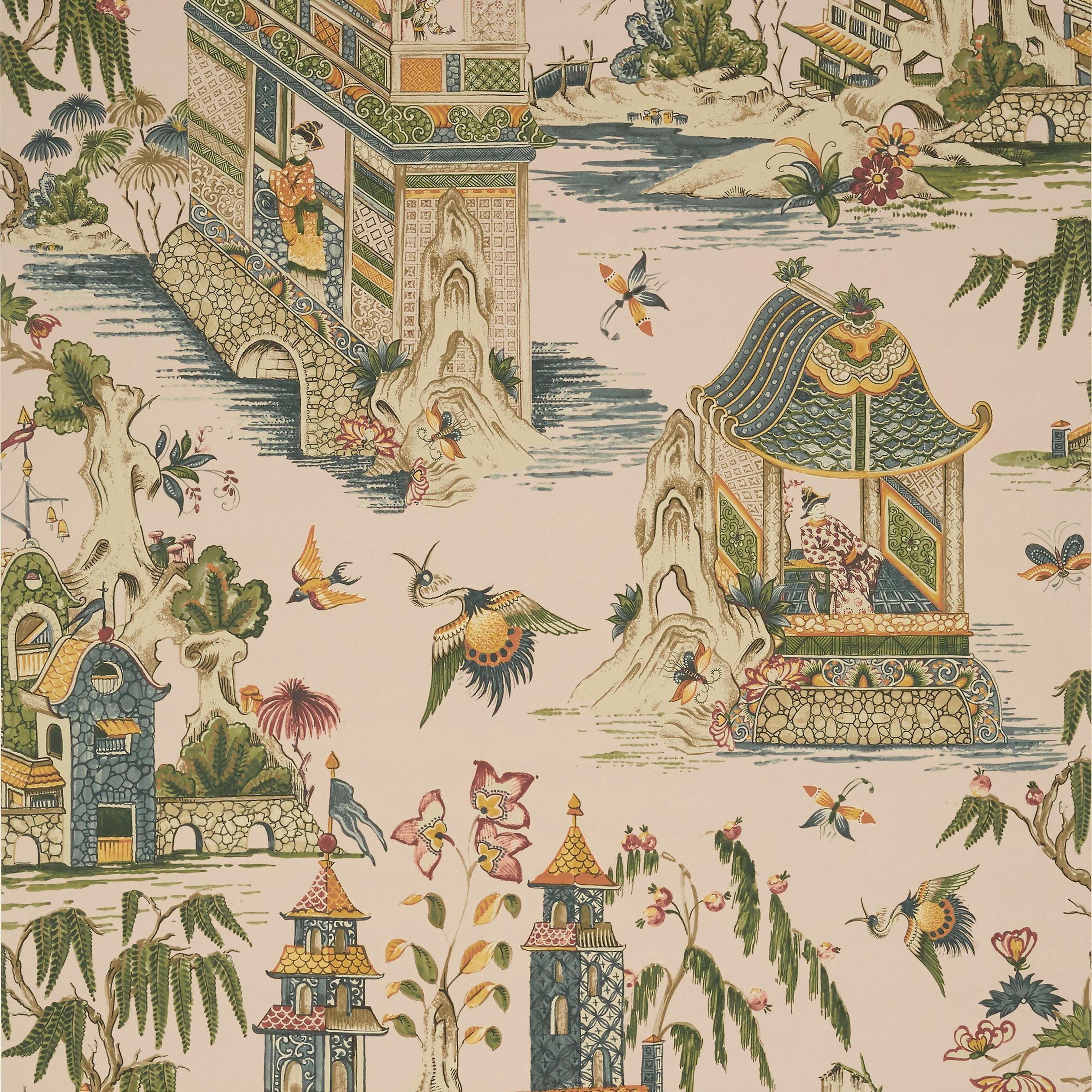 Grand Palace Thibaut Wallpaper - Double Roll