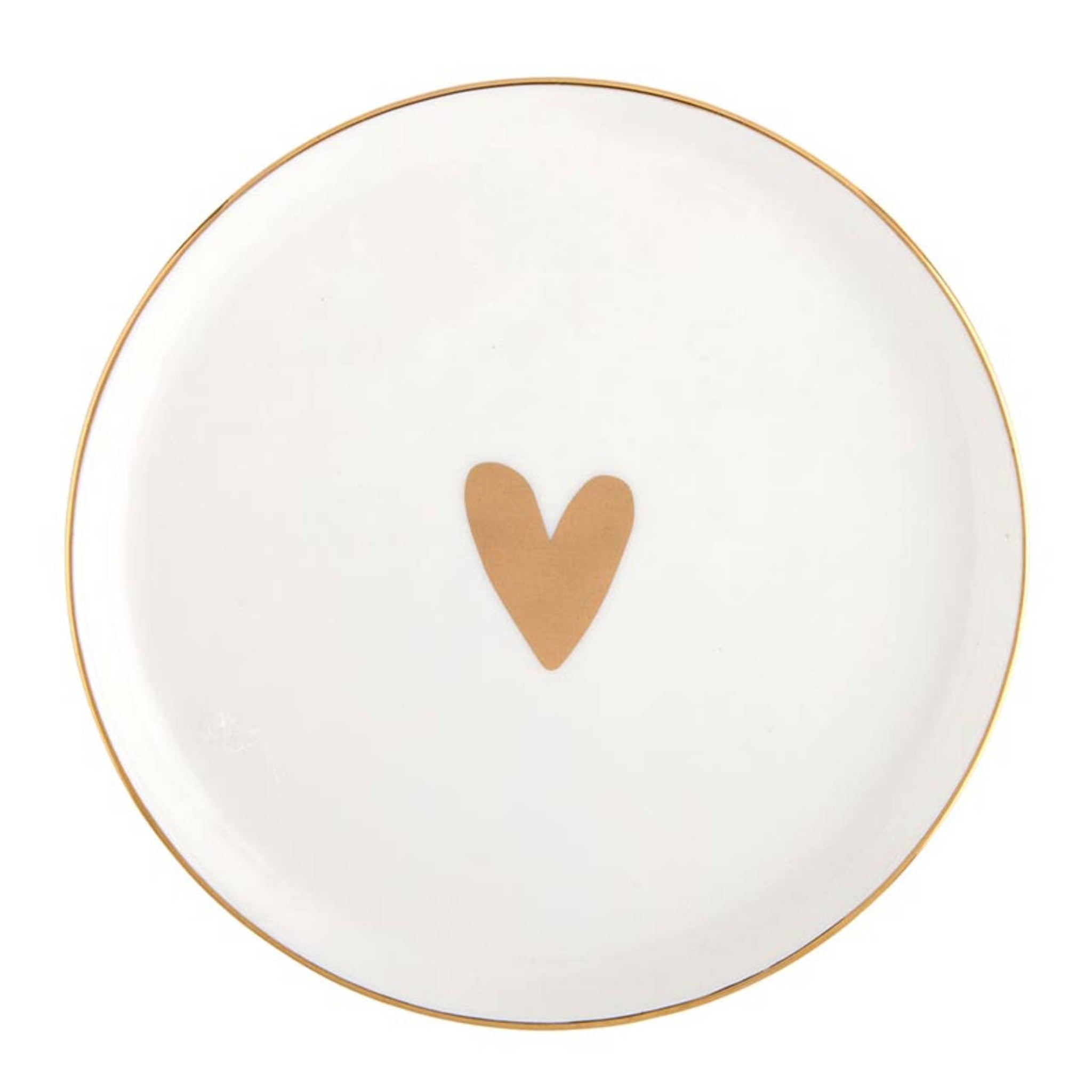 Gold Foil Heart Trinket Tray