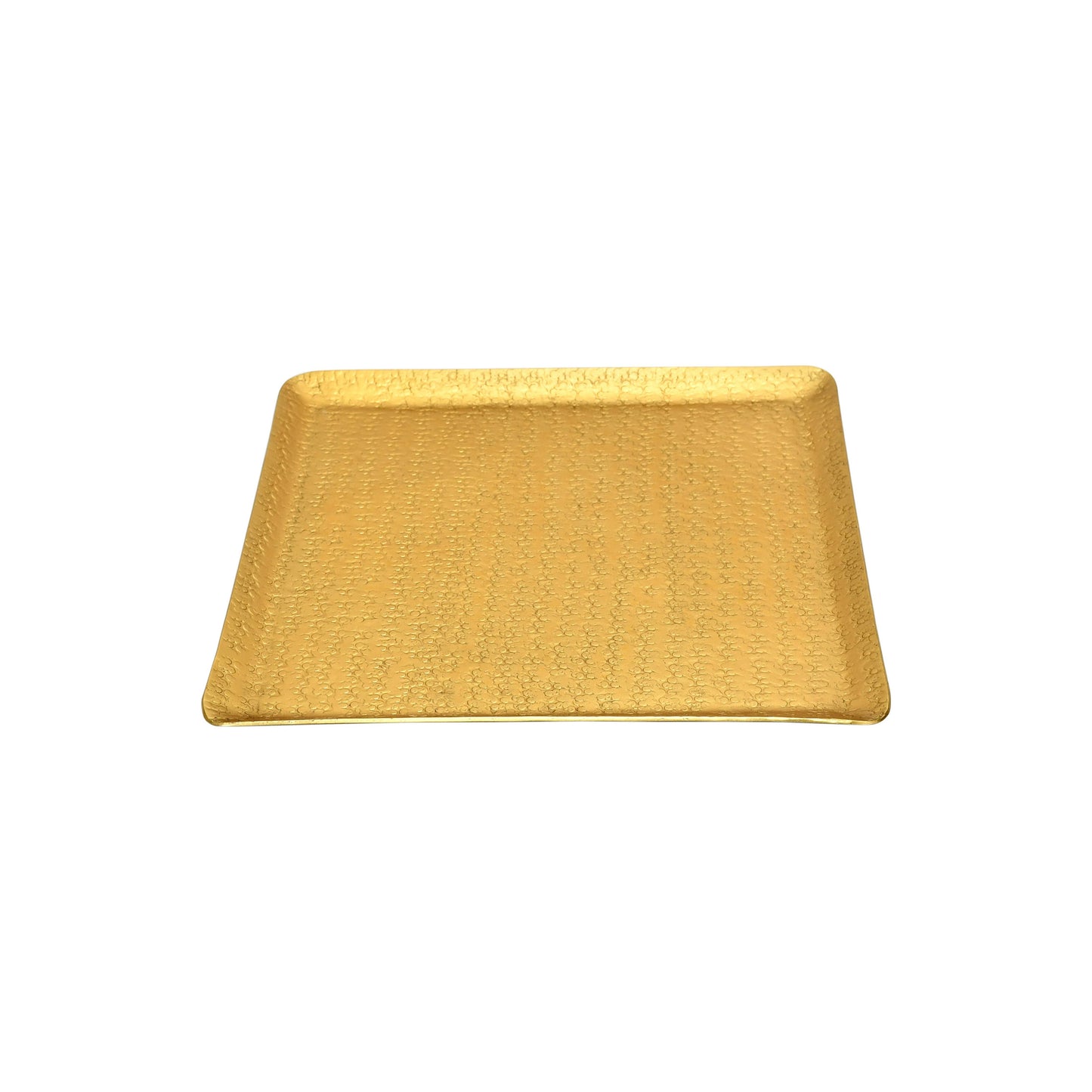 Gold Hammered Square Tray