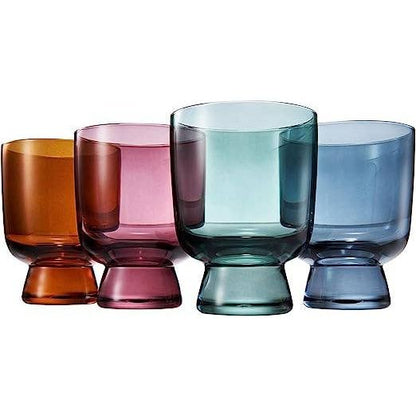 Short Stem Tumbler Wine Glasses (4 Color Options)