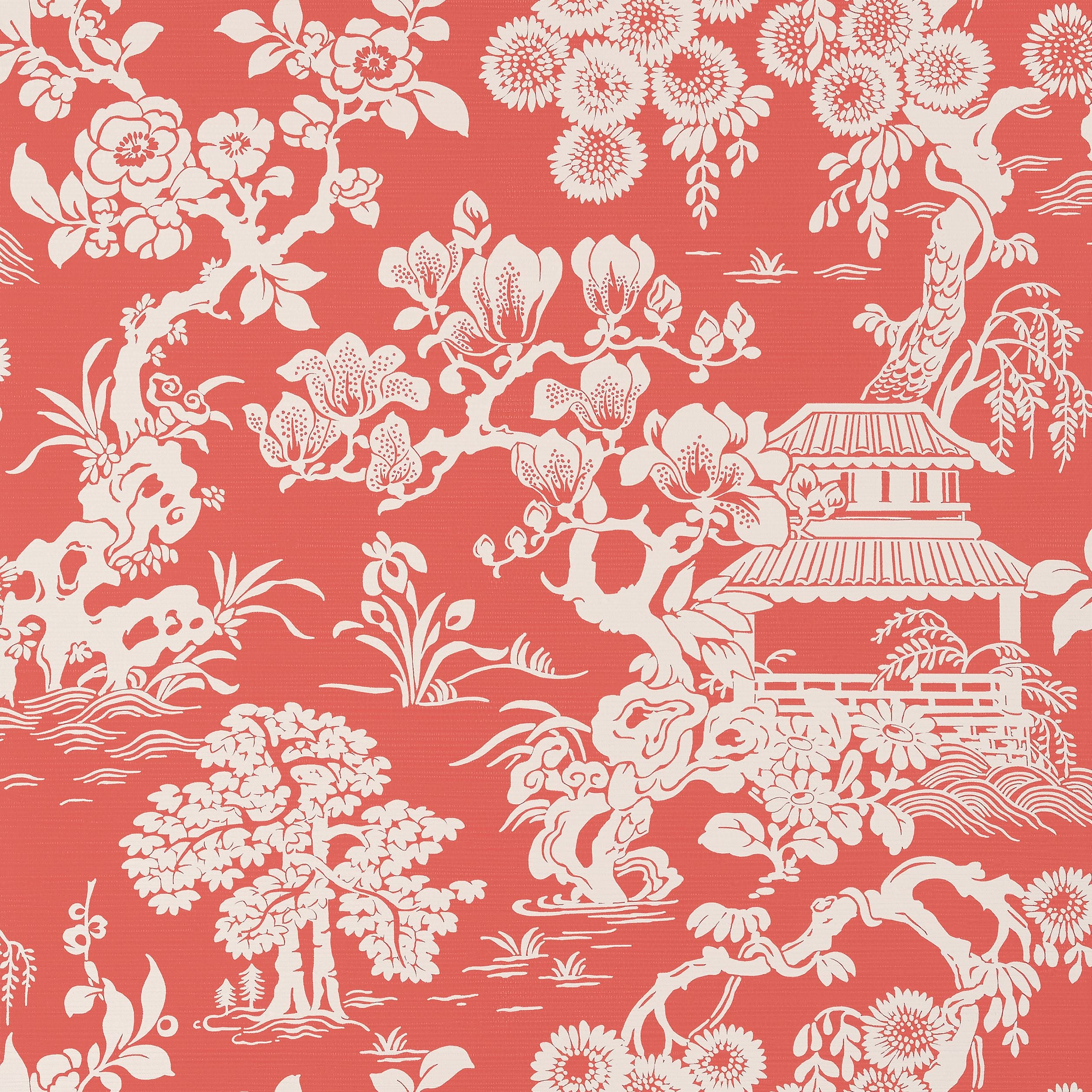 Japanese Garden Thibaut Wallpaper - Double Roll