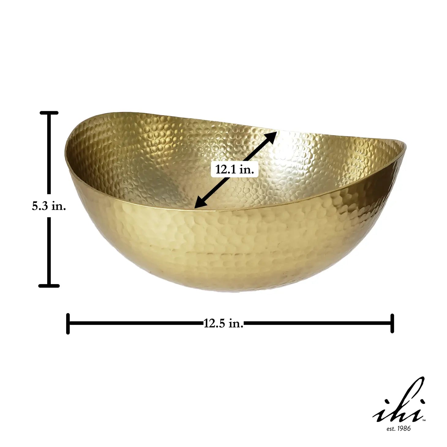 Gilded Hammered Bowl