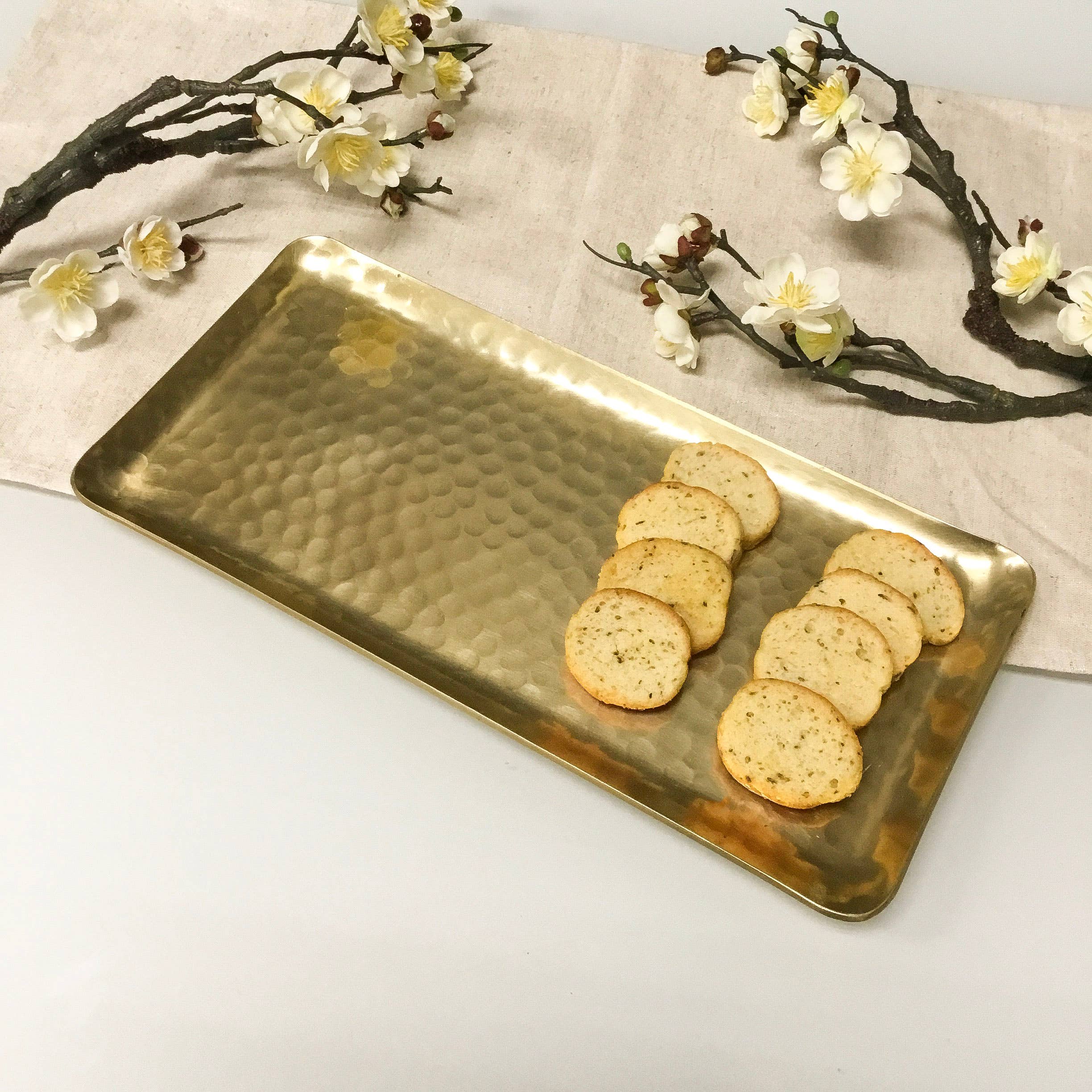 Gold Hammered Tray