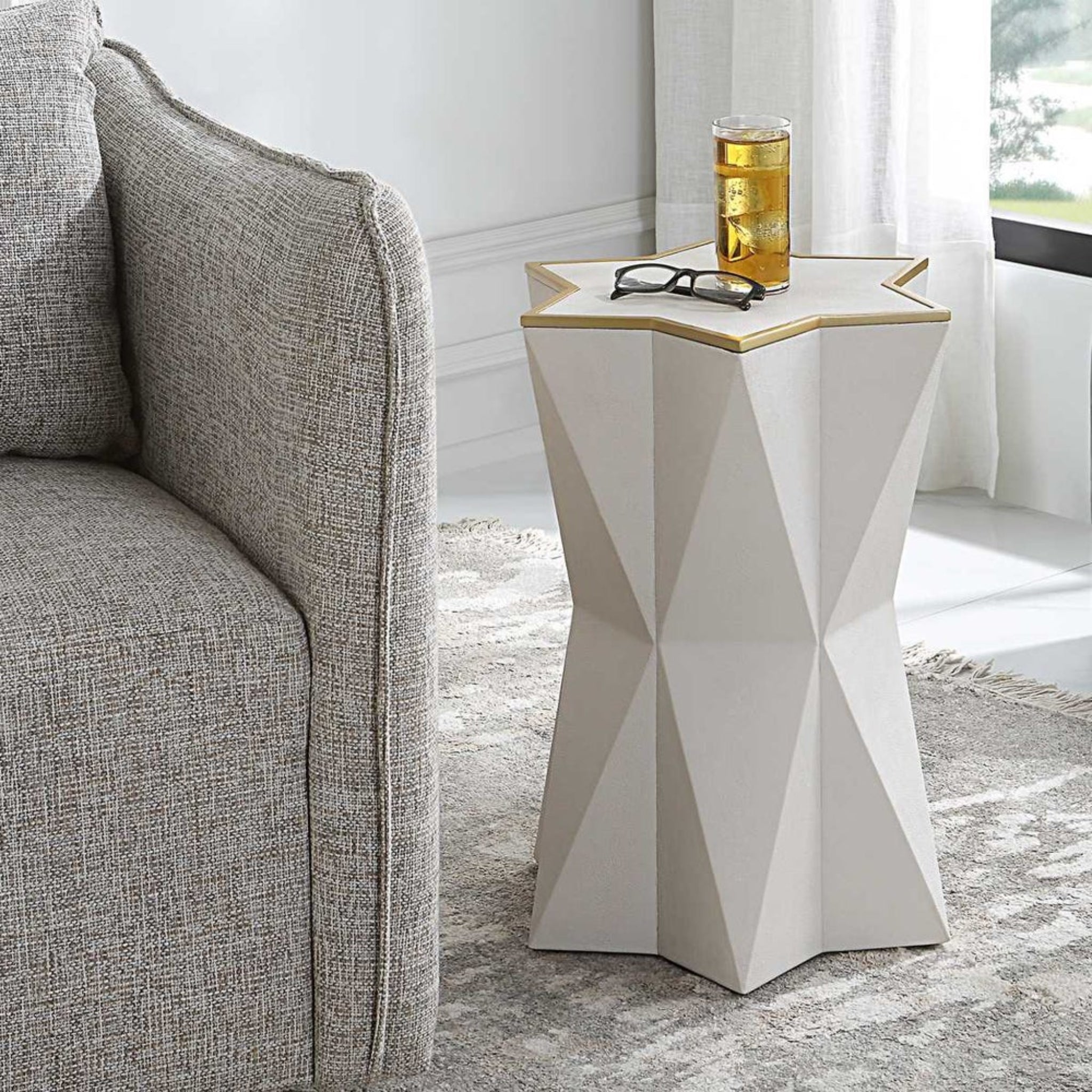 Capella Accent Table | White