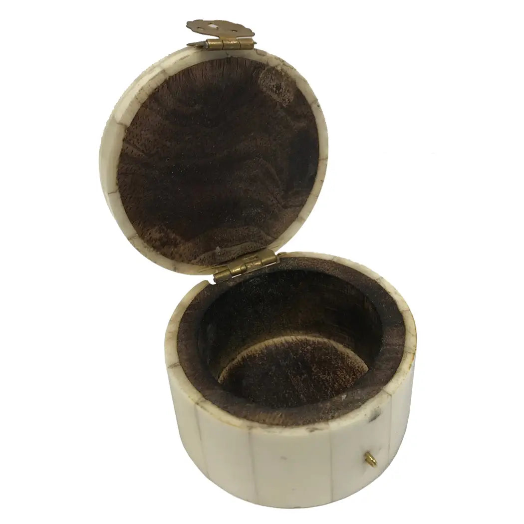 2.25" Round Bone Ring Box