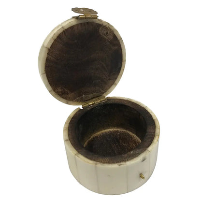 2.25" Round Bone Ring Box