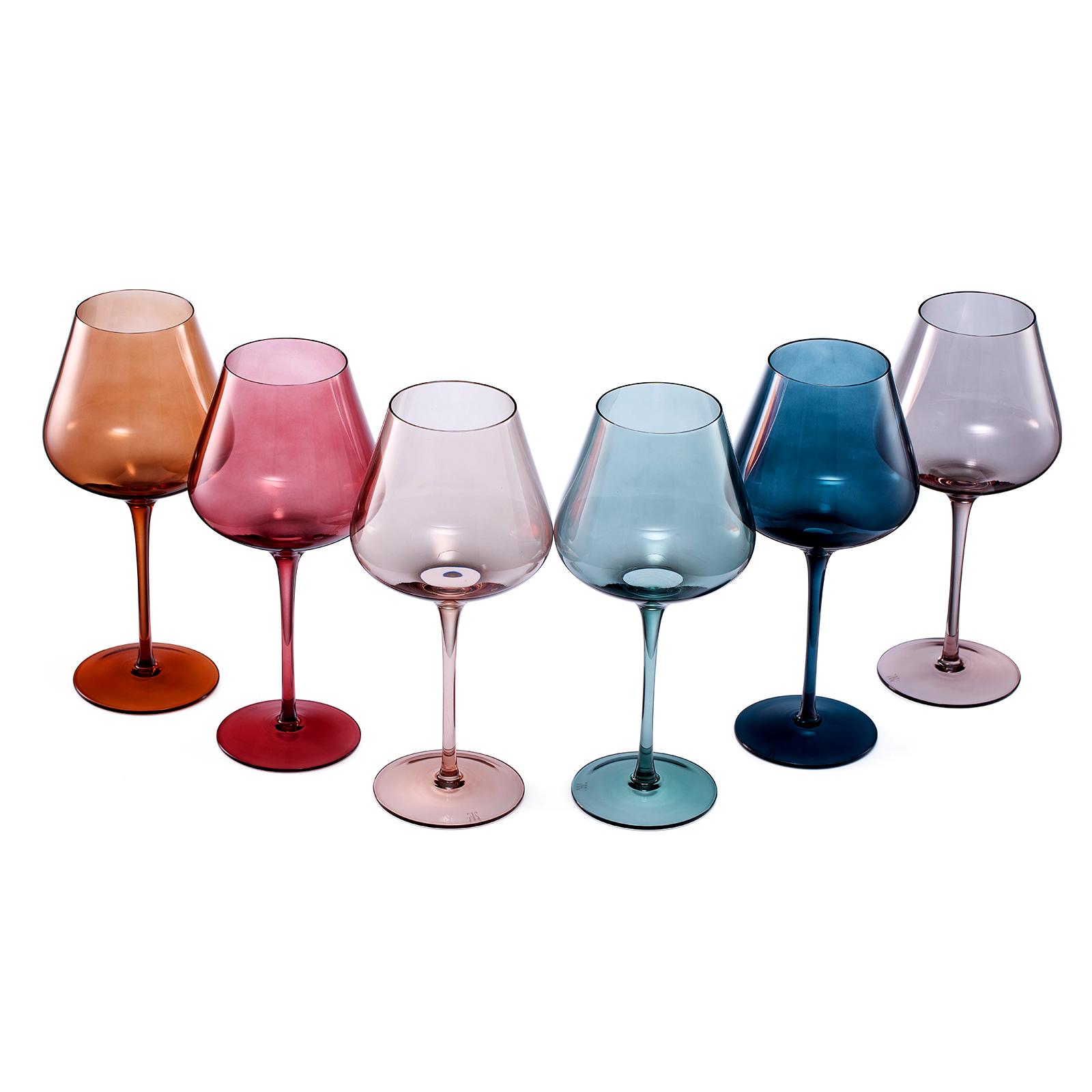 Colored Crystal Wine Glass