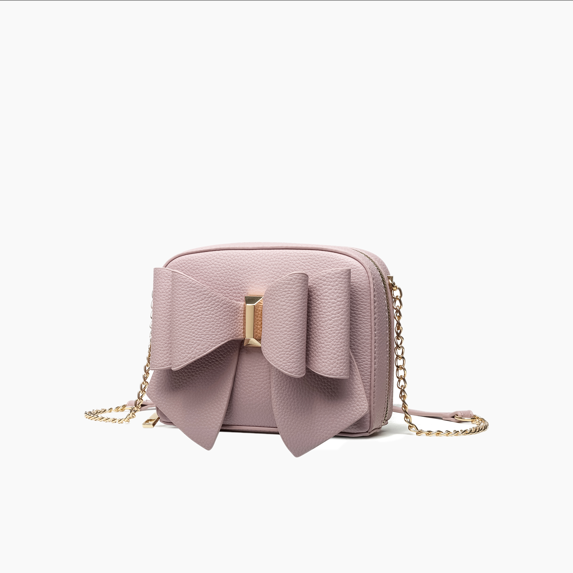 Chloe Bow Mini Crossbody Bag - Pink