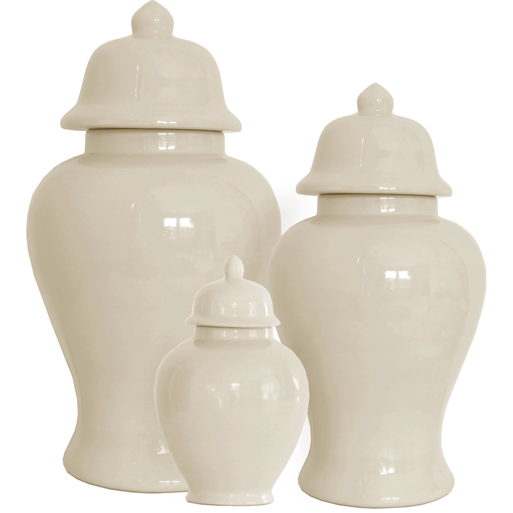 Beige Ginger Jar (3 Size Options)