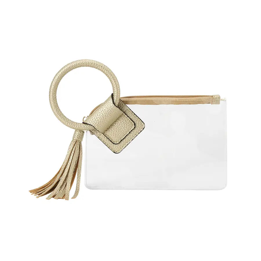 Gold Wristlet Wallet Bag