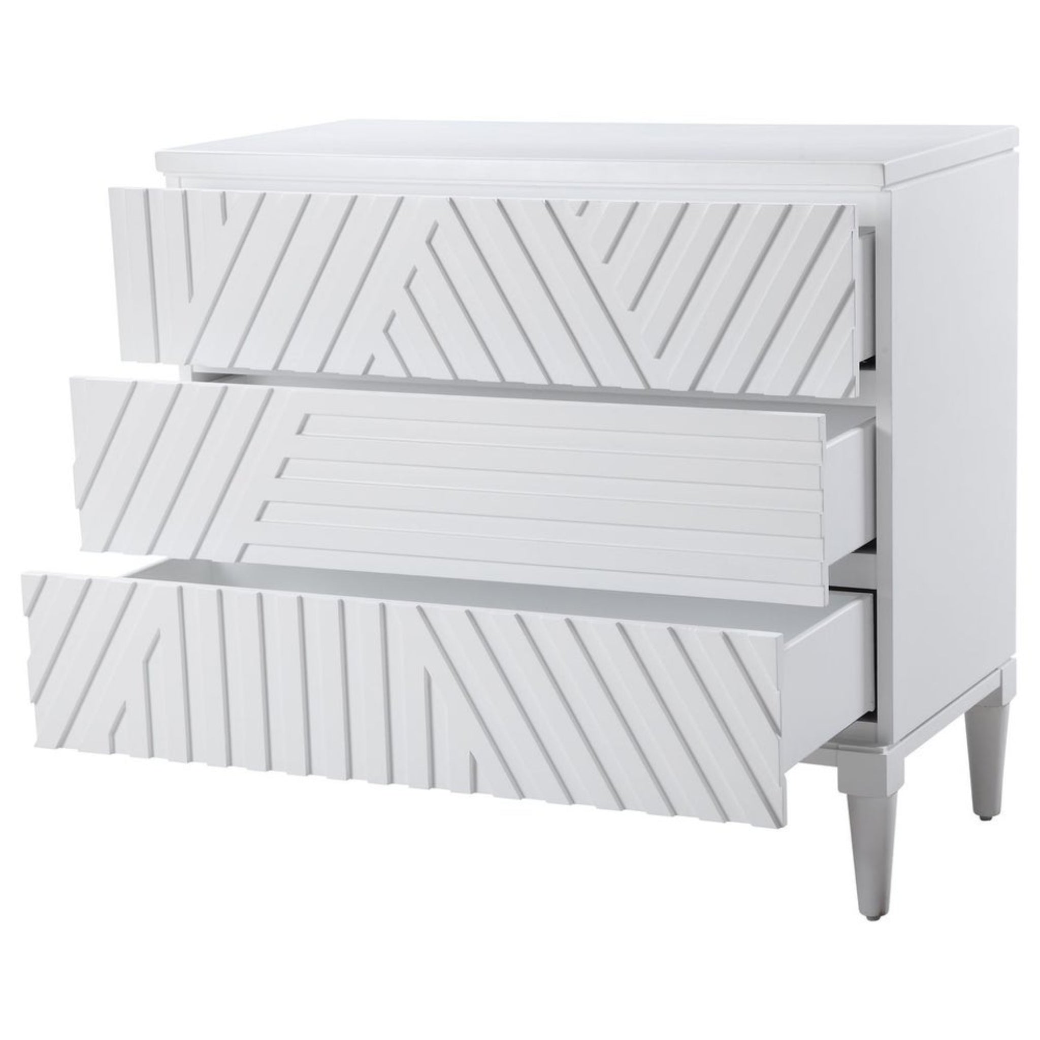 Colby 3 Drawer Chest | White