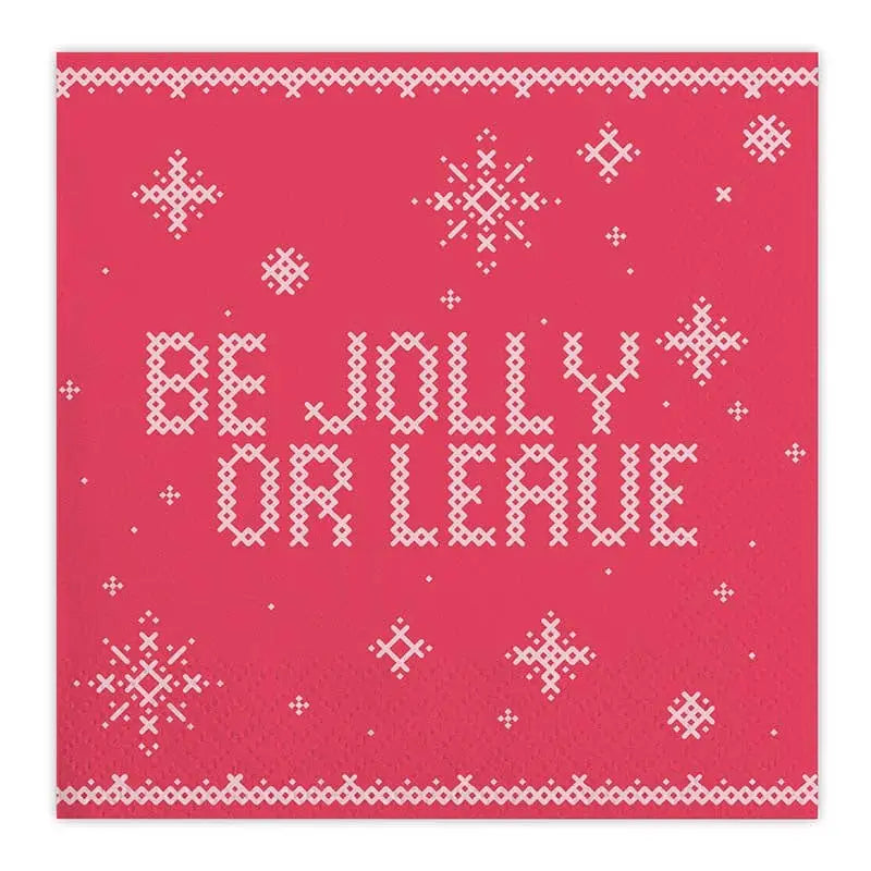 Be Jolly Or Leave Napkin