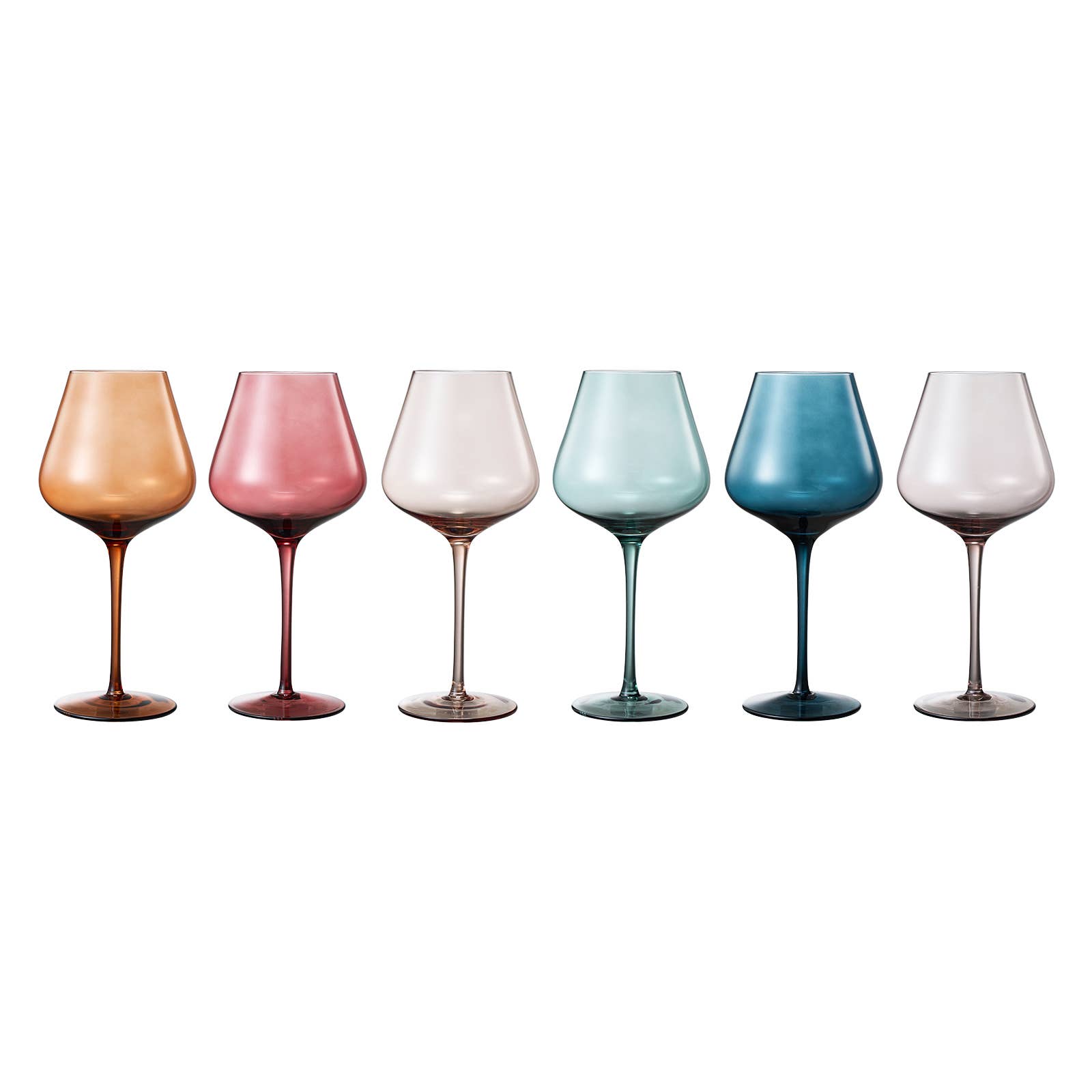 Colored Crystal Wine Glass