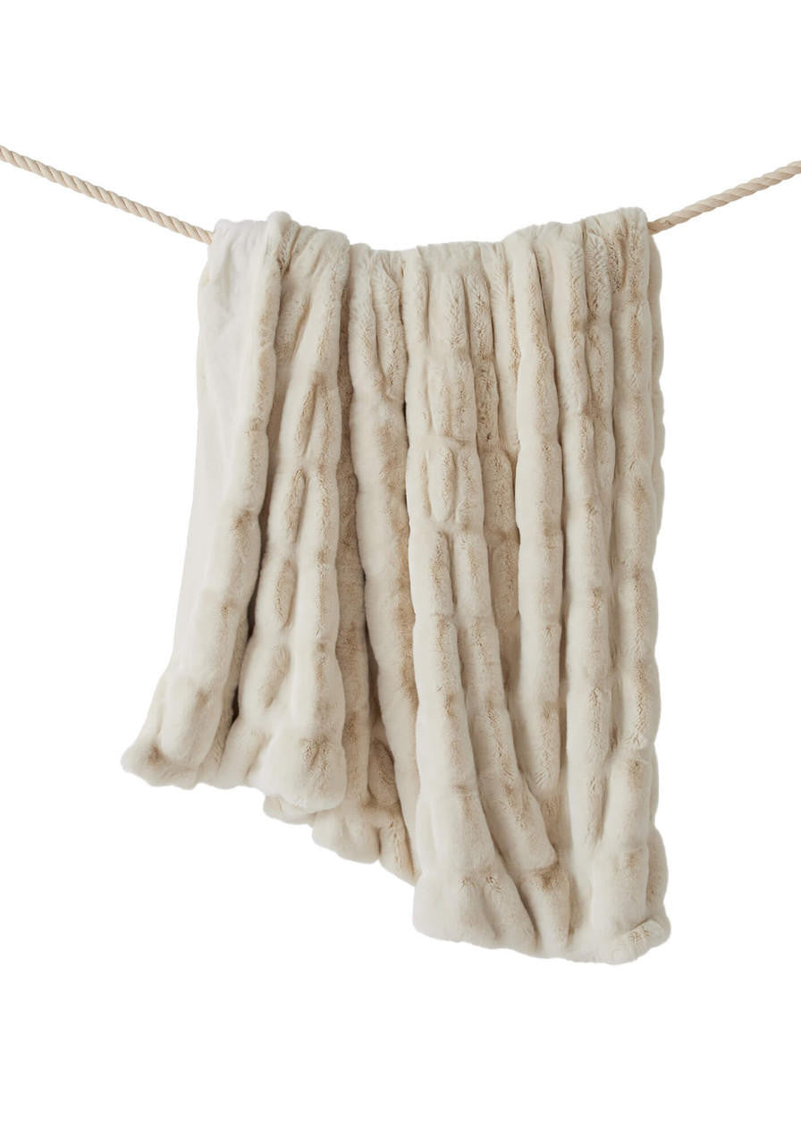 Mink Throw - Ivory