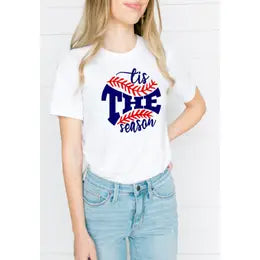 Tis The Season Baseball Game Day T-Shirt